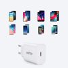  Зображення Мережевий зарядний пристрій Choetech (1USBх3A) Type-C PD20W Charger White (Q5004-V5) 