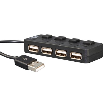  Зображення Концентратор USB 2.0 Frime 4хUSB2.0 Black (FH-20010) 