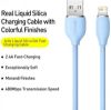  Зображення Кабель USB2.0 AM-Lightning M, 1.2 м, 2.4A Jelly Liquid Silica Gel CAGD000003 Baseus Синій 