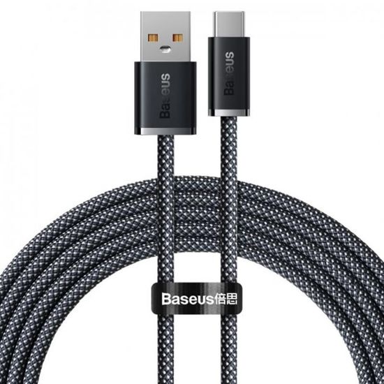  Зображення Кабель Baseus Dynamic USB-USB Type-C, 20V/5A, 100W, 2м Grey (CALD000716) 