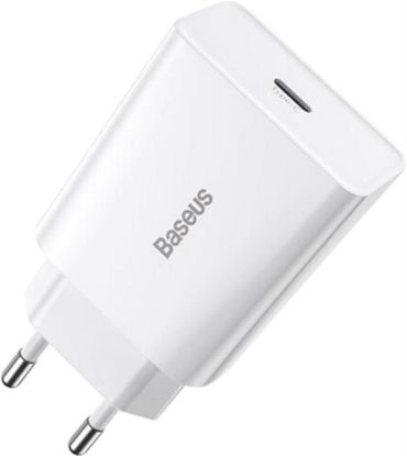  Зображення Зарядний пристрій 1xUSB 20W (USB-C) Білий Baseus 