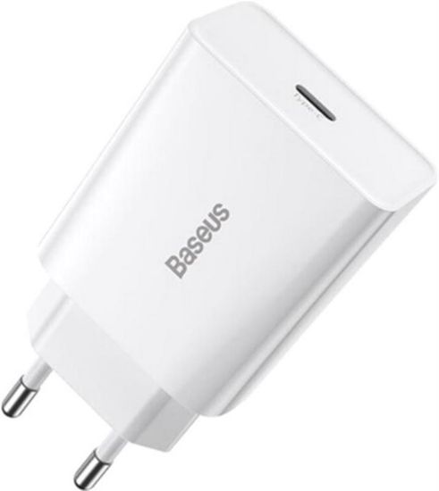  Зображення Зарядний пристрій 1xUSB 20W (USB-C) Білий Baseus 