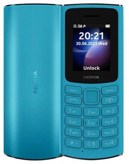  Зображення Мобільний телефон Nokia 105 2023 Dual Sim Cyan 