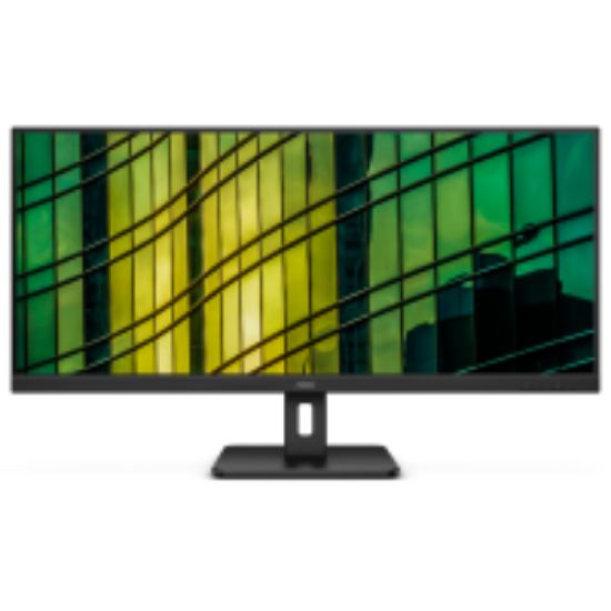  Зображення TFT 34" AOC U34E2M, WQHD, VA, 100Гц, 2х HDMI, DP, чорний 