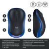  Зображення Мишка бездротова Logitech M185 Wireless (910-002239) Blue 