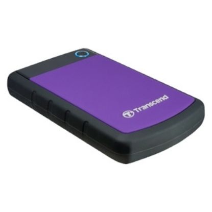  Зображення Зовнішній жорсткий диск USB 3.0   1TB 2.5"  Transcend StoreJet 25H3  чорно-фіолетовий, протиударний  (TS1TSJ25H3P)) 