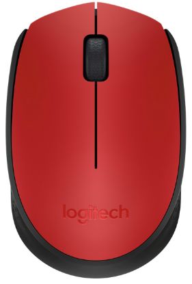  Зображення Мишка бездротова Logitech M171 Wireless Red/Black (910-004641) 