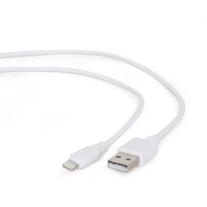  Зображення Кабель USB2.0-Lightning Cablexpert CC-USB2-AMLM-2M-W USB 2.0 BM-папа/Lightning, 2м для iPhone 5, iPhone 6) 