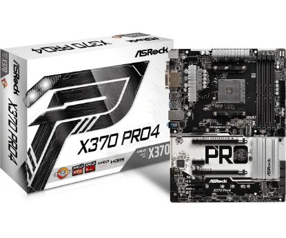  Зображення MB AsRock X370 PRO4 DDR4 64GB, VGA, USB3.1Gen1 Type-C, 5xUSB3.1Gen1, RJ45, 2xUSB2.0, PS/2, DVI-D, HDMI, M.2, Ultra M.2, 1, 4xSata6.0 Gb/s, ATX) 